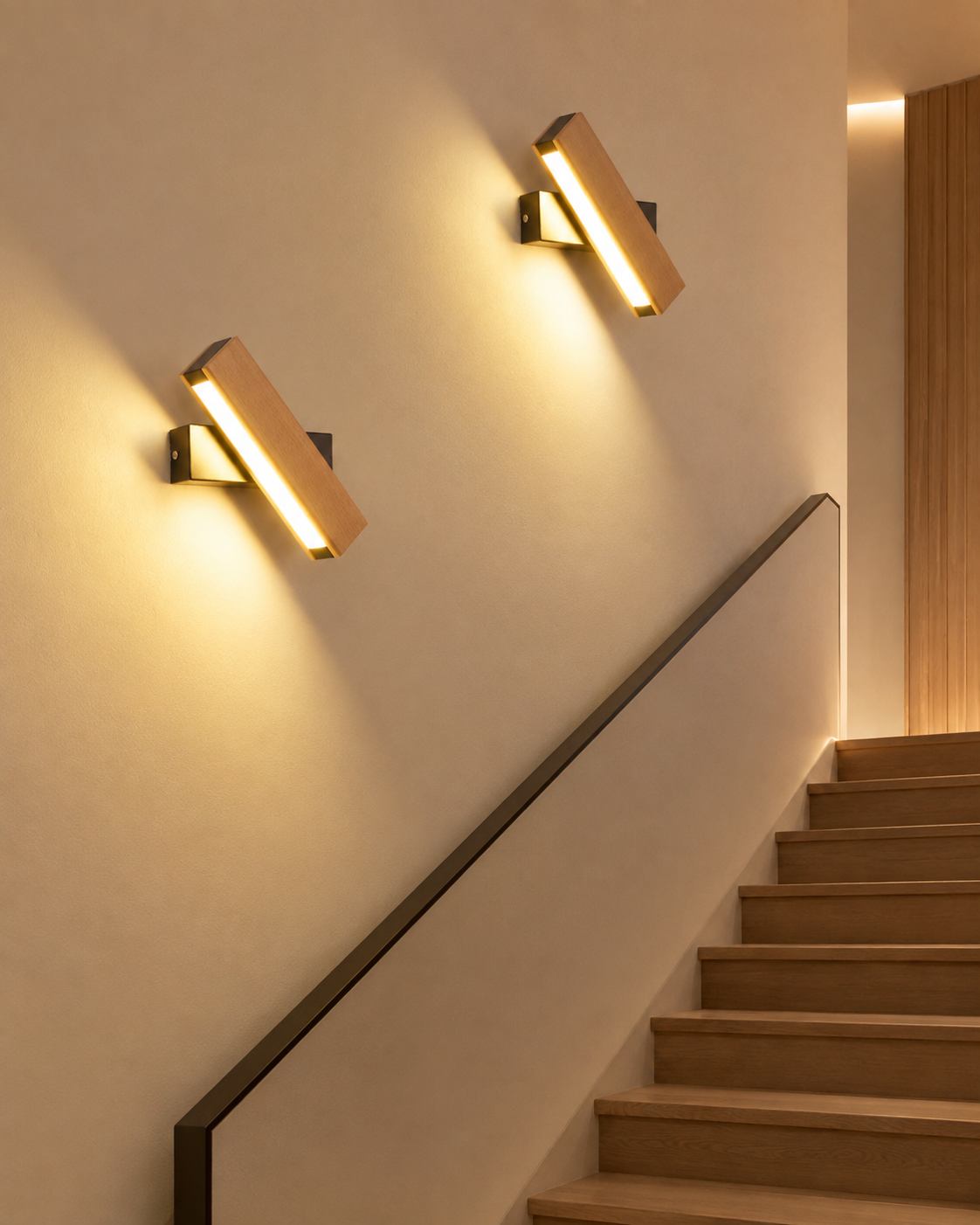 Applique de Chevet Bois Massif LED